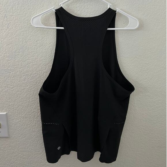 Lululemon Find Your Pace Women Tank Black Vented Reflective Top Medium 8 - 10 - Picture 7 of 11